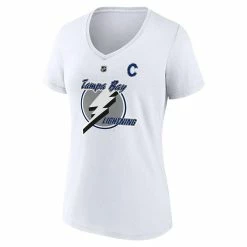 Women's Fanatics Branded Steven Stamkos White Tampa Bay Lightning Special Edition 2.0 Name & Number V-Neck T-Shirt -Fanatics Clothing Shop 6104255 ALT2