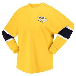 Women's Fanatics Branded Gold Nashville Predators Jersey Long Sleeve T-Shirt -Fanatics Clothing Shop 6105846 ALT2