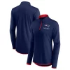 Women's Fanatics Branded Navy New England Patriots Plus Size Worth the Drive Quarter-Zip Top