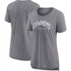 Women's Fanatics Branded Heathered Gray Dallas Cowboys Drop Back Modern T-Shirt -Fanatics Clothing Shop 6111566