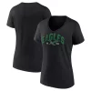 Women's Fanatics Branded Black Philadelphia Eagles Plus Size Drop Back V-Neck T-Shirt -Fanatics Clothing Shop 6112669