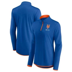 Women's Fanatics Branded Royal New York Mets Worth The Drive Quarter-Zip Jacket
