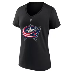 Women's Fanatics Branded Johnny Gaudreau Black Columbus Blue Jackets Special Edition 2.0 Name & Number V-Neck T-Shirt -Fanatics Clothing Shop 6112989 ALT2