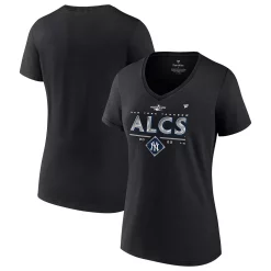 Women's Fanatics Branded Black New York Yankees 2022 Division Series Winner Locker Room V-Neck T-Shirt 6 Women's Fanatics Branded Black New York Yankees 2022 Division Series Winner Locker Room V-Neck T-Shirt -Fanatics Clothing Shop 6113016 ALT