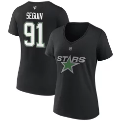 Women's Fanatics Branded Tyler Seguin Black Dallas Stars Special Edition 2.0 Name & Number V-Neck T-Shirt