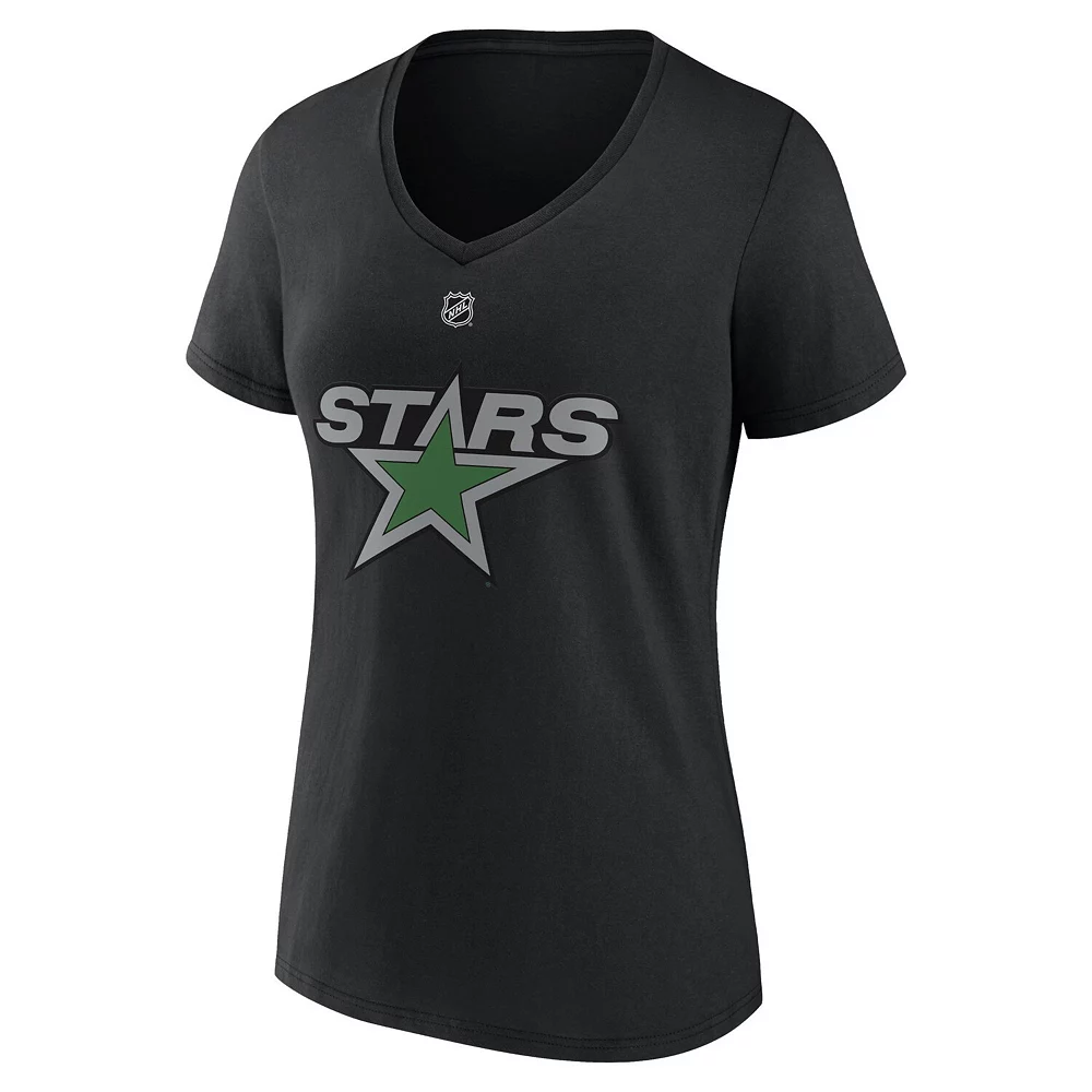 Women's Fanatics Branded Tyler Seguin Black Dallas Stars Special Edition 2.0 Name & Number V-Neck T-Shirt 5 Women's Fanatics Branded Tyler Seguin Black Dallas Stars Special Edition 2.0 Name & Number V-Neck T-Shirt - Image 3