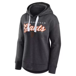 Women's Fanatics Branded Heathered Charcoal San Francisco Giants Set to Fly Pullover Hoodie -Fanatics Clothing Shop 6126375 ALT2