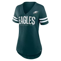 Women's Fanatics Branded Midnight Green Philadelphia Eagles Speed Tested V-Neck T-Shirt -Fanatics Clothing Shop 6126825 ALT2