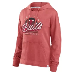 Women's Fanatics Branded Red Chicago Bulls Full Steam Slub Hoodie T-Shirt -Fanatics Clothing Shop 6126947 ALT2