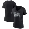 Women's Fanatics Branded Black Los Angeles Kings Authentic Pro Core Collection Secondary Logo V-Neck T-Shirt -Fanatics Clothing Shop 6127448