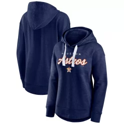 Women's Fanatics Branded Heathered Navy Houston Astros Set to Fly Pullover Hoodie