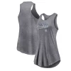 Women's Fanatics Branded Heather Gray New York Yankees Simplicity Swing Racerback Scoop Neck Tank Top 1 Women's Fanatics Branded Heather Gray New York Yankees Simplicity Swing Racerback Scoop Neck Tank Top -Fanatics Clothing Shop 6133295