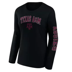 Women's Fanatics Branded Black Texas A&M Aggies Basic Arch Over Logo Scoop Neck T-Shirt 7 Women's Fanatics Branded Black Texas A&M Aggies Basic Arch Over Logo Scoop Neck T-Shirt -Fanatics Clothing Shop 6135693 ALT2