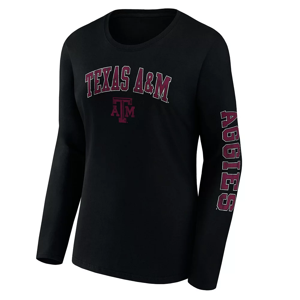 Women's Fanatics Branded Black Texas A&M Aggies Basic Arch Over Logo Scoop Neck T-Shirt 5 Women's Fanatics Branded Black Texas A&M Aggies Basic Arch Over Logo Scoop Neck T-Shirt - Image 3