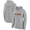 Women's Fanatics Branded Heathered Gray Cleveland Browns Checklist Crossover V-Neck Pullover Hoodie -Fanatics Clothing Shop 6154445