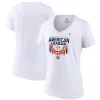 Women's Fanatics Branded White Houston Astros 2022 American League Champions Locker Room Plus Size V-Neck T-Shirt -Fanatics Clothing Shop 6155782