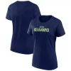 Women's Fanatics Branded College Navy Seattle Seahawks Fundamental Base T-Shirt -Fanatics Clothing Shop 6156518