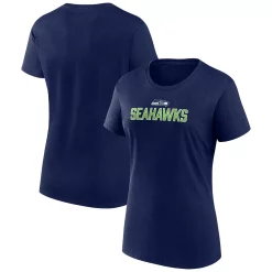 Women's Fanatics Branded College Navy Seattle Seahawks Fundamental Base T-Shirt -Fanatics Clothing Shop 6156518 ALT