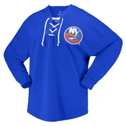 Women's Fanatics Branded Royal New York Islanders Spirit Lace-Up V-Neck Long Sleeve Jersey T-Shirt 7 Women's Fanatics Branded Royal New York Islanders Spirit Lace-Up V-Neck Long Sleeve Jersey T-Shirt -Fanatics Clothing Shop 6158389 ALT2