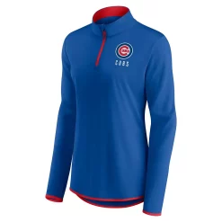 Women's Fanatics Branded Royal Chicago Cubs Worth The Drive Quarter-Zip Jacket -Fanatics Clothing Shop 6162163 ALT2