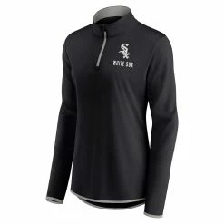 Women's Fanatics Branded Black Chicago White Sox Worth The Drive Quarter-Zip Jacket -Fanatics Clothing Shop 6162168 ALT2