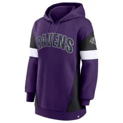 Women's Fanatics Branded Purple/Black Baltimore Ravens Lock It Down Pullover Hoodie -Fanatics Clothing Shop 6162173 ALT2