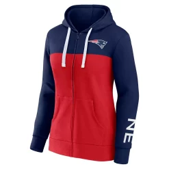 Women's Fanatics Branded Navy/Red New England Patriots Take The Field Color Block Full-Zip Hoodie 7 Women's Fanatics Branded Navy/Red New England Patriots Take The Field Color Block Full-Zip Hoodie -Fanatics Clothing Shop 6162498 ALT2