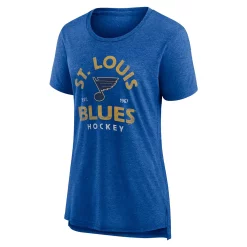 Women's Fanatics Branded Heather Blue St. Louis Blues Vintage Arch Tri-Blend T-Shirt 7 Women's Fanatics Branded Heather Blue St. Louis Blues Vintage Arch Tri-Blend T-Shirt -Fanatics Clothing Shop 6163752 ALT2