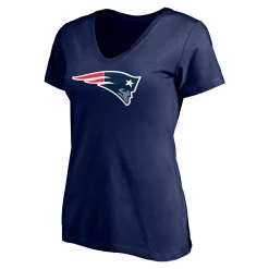 Women's Fanatics Branded Mac Jones Navy New England Patriots Plus Size Player Name & Number V-Neck T-Shirt -Fanatics Clothing Shop 6164291 ALT2