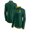 Women's Fanatics Branded Green Oakland Athletics Worth The Drive Quarter-Zip Jacket -Fanatics Clothing Shop 6190043