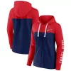 Women's Fanatics Branded Red/Navy St. Louis Cardinals Take The Field Colorblocked Hoodie Full-Zip Jacket